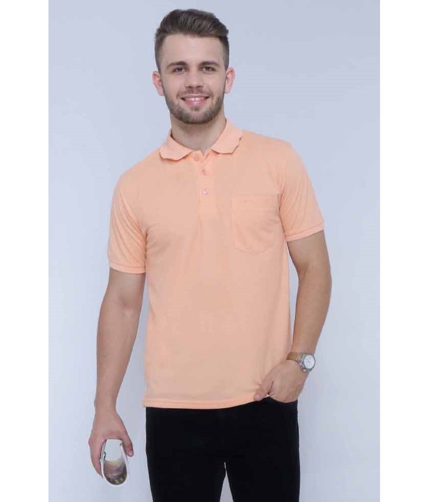     			Neo Garments - Peach Cotton Regular Fit Men's Polo T Shirt ( Pack of 1 )