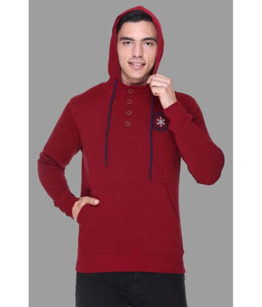 RF RAVES - Red Fleece Regular Fit Men's Sweatshirt ( Pack of 1 )