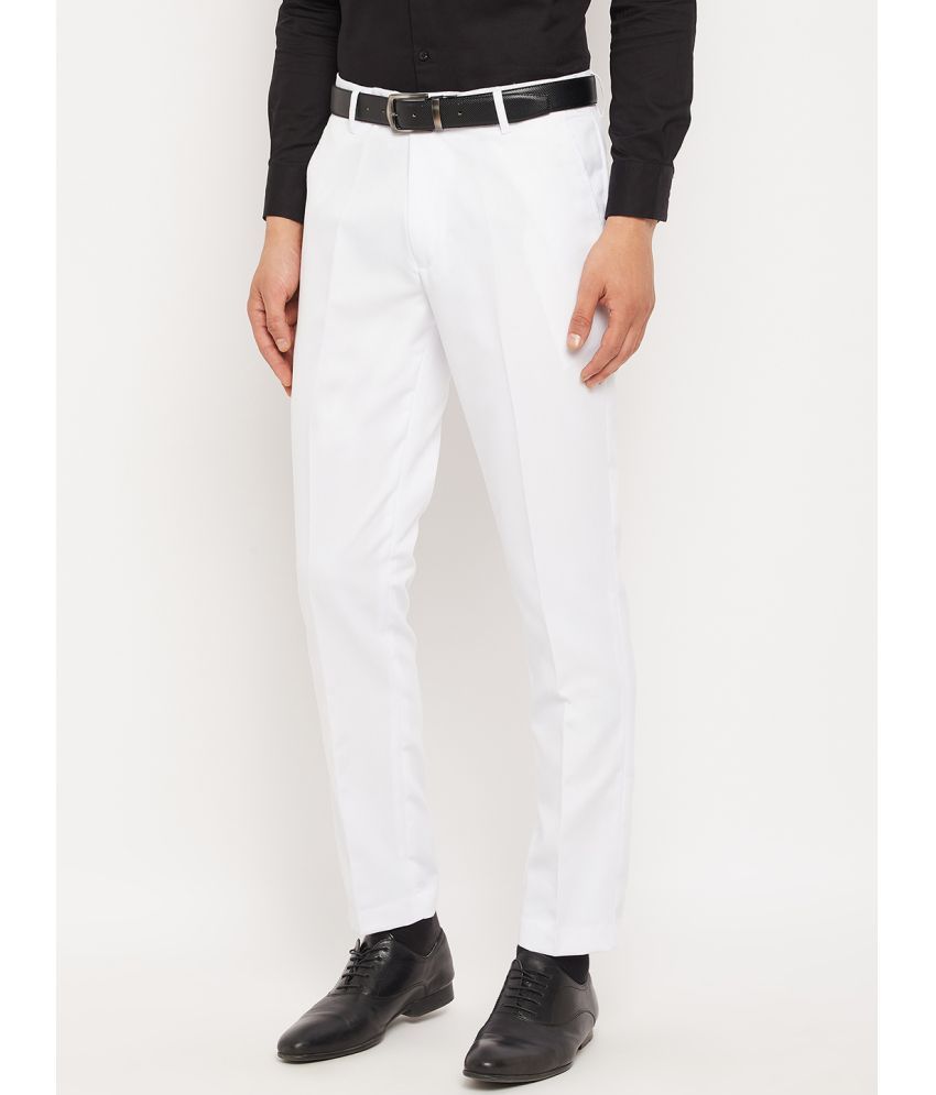     			VEI SASTRE White Slim Formal Trouser ( Pack of 1 )