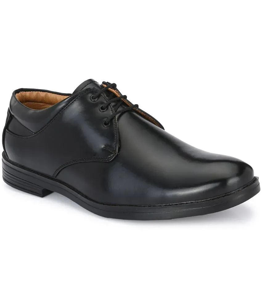 Buy Leeport Black Men s Derby Formal Shoes Online at Best