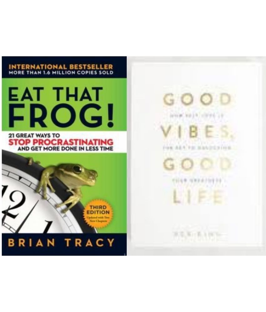     			Good Vibes, Good Life + Eat That Frog (Set of 2 Books)