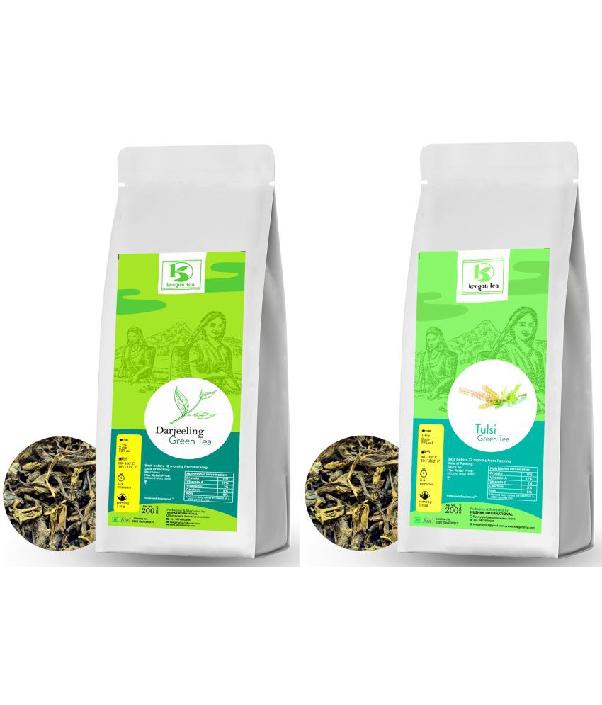     			KEEGAN TEA Darjeeling Tea Loose Leaf Tulsi/Basil 400 gm Pack of 2