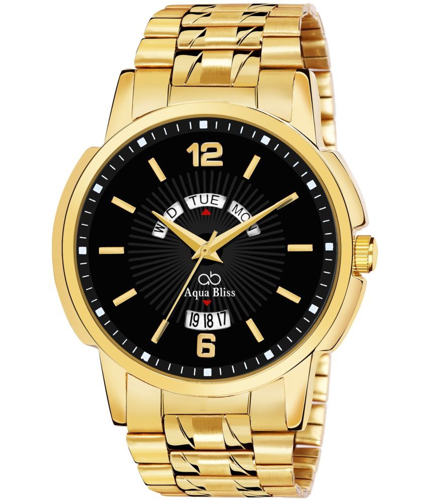     			AQUA BLISS - Gold Stainless Steel Analog Men's Watch