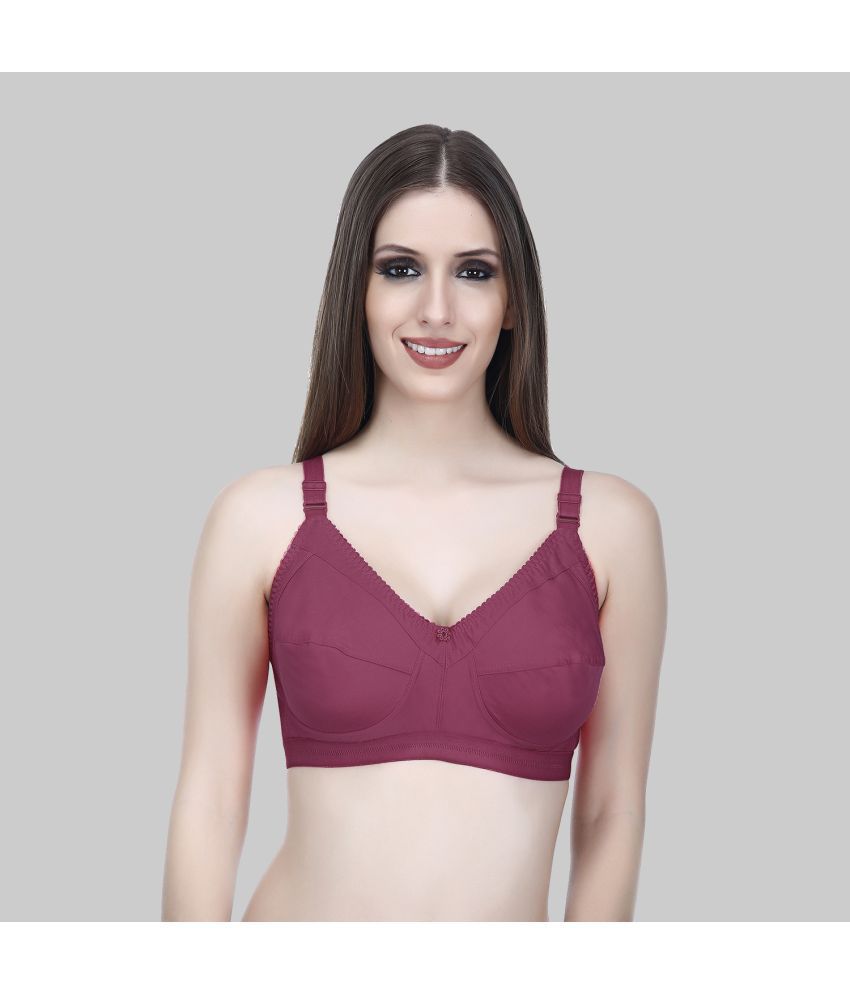     			Elina - Purple Cotton Non Padded Women's T-Shirt Bra ( Pack of 1 )