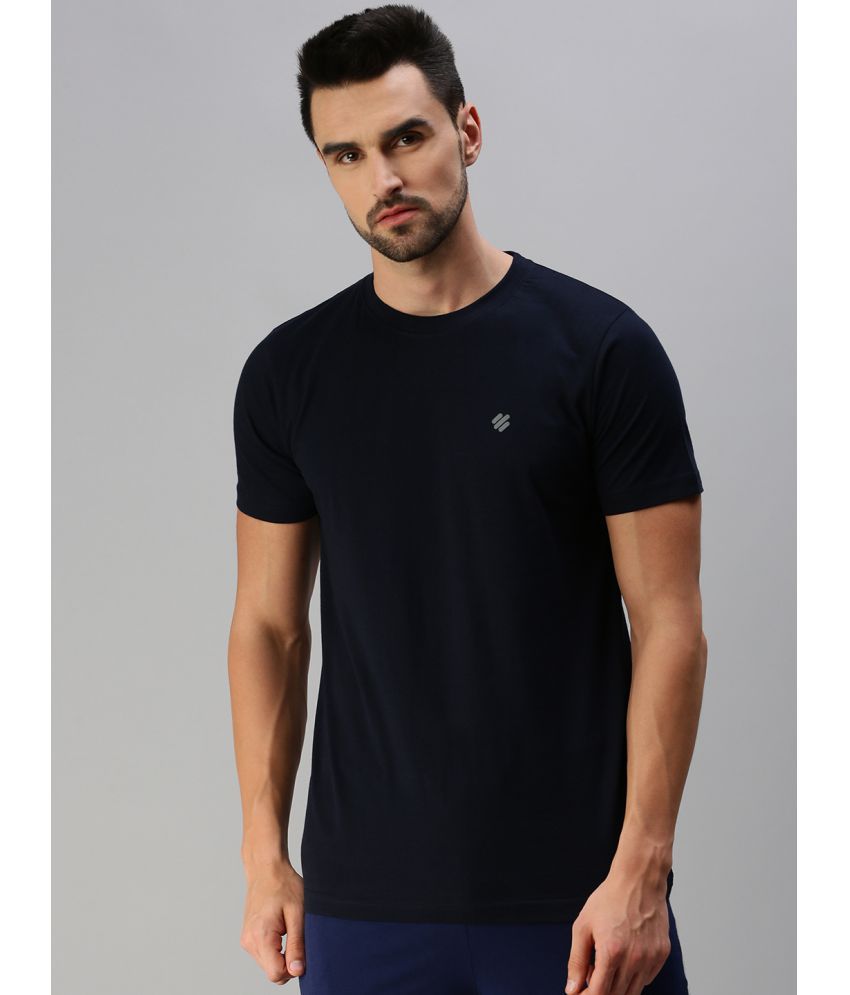     			ONN - Navy Cotton Blend Regular Fit Men's T-Shirt ( Pack of 1 )