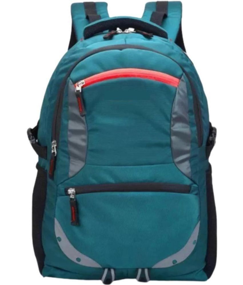     			Louis Craft - Green Polyester Backpack ( 35 Ltrs )