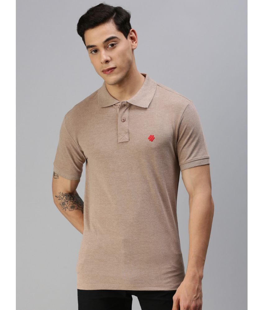     			ONN - Camel Cotton Blend Regular Fit Men's Polo T Shirt ( Pack of 1 )