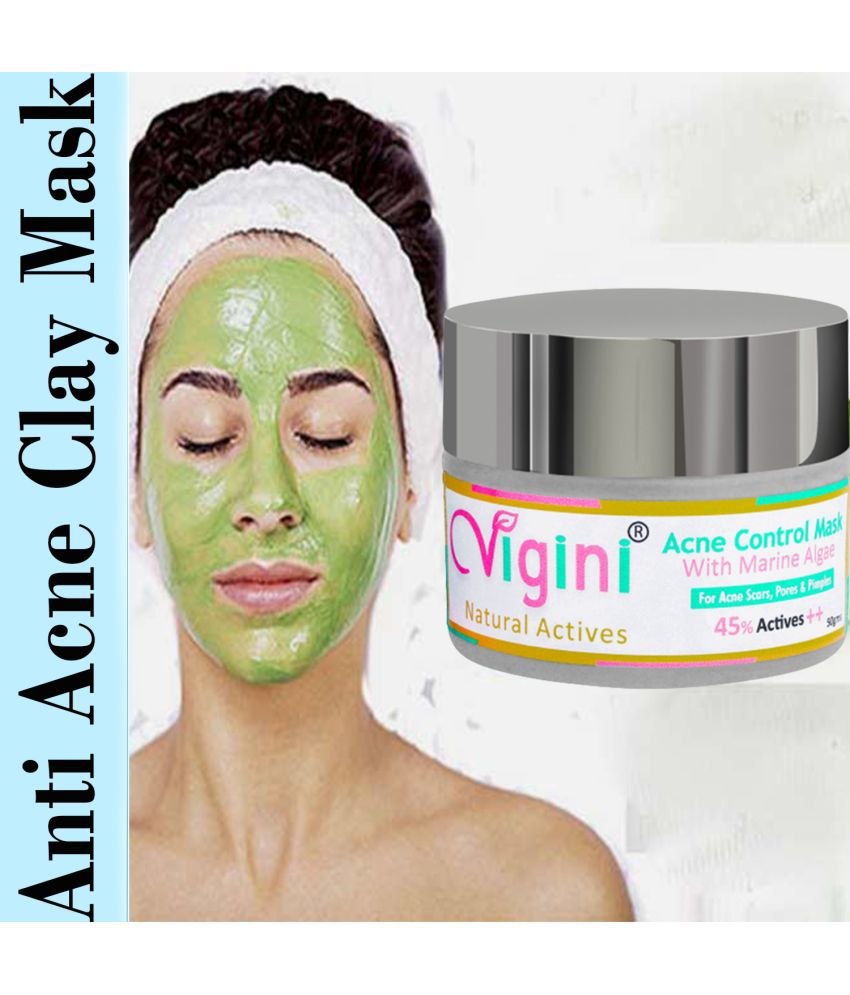     			Vigini 22% Actives Anti-Acne Face Cream Gel (50g) | Removes Scars Pits, Pimple Control, Reduces Remove Blackheads, Blemishes Dark Spots Unclog Pores Men & Women Use with Facial Kit Pack Soap Scrub Free Wash  Honey, Cinnamon, Niacinamide, Tea tree Oil,