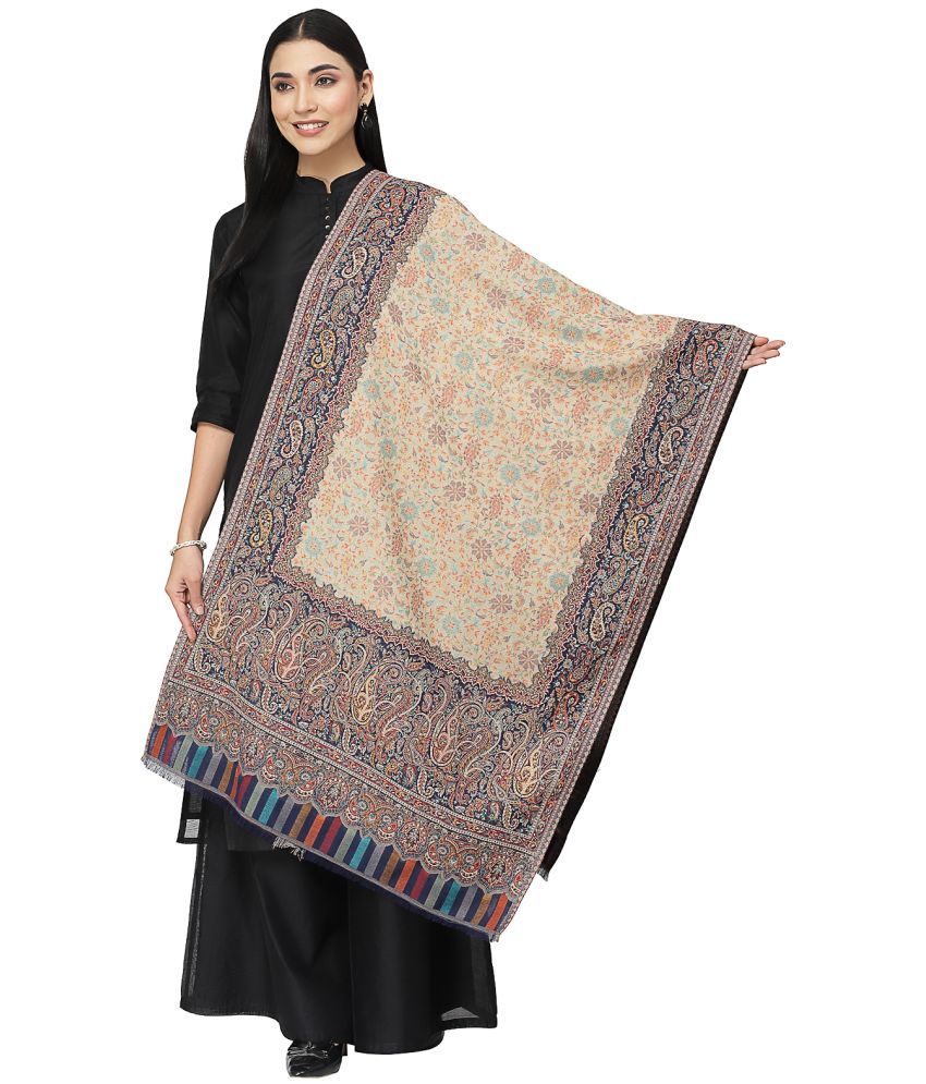     			Anekaant Beige Self Design Shawl - ( Pack of 1 )