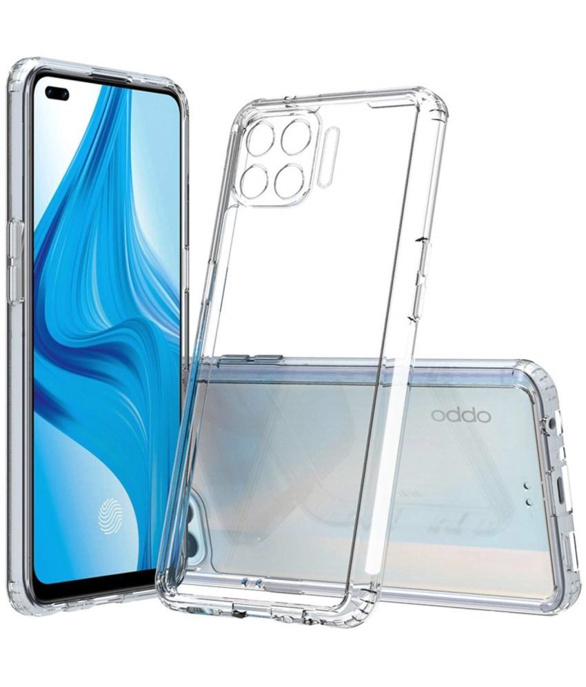     			Case Vault Covers - Transparent Silicon Silicon Soft cases Compatible For Oppo F17 ( Pack of 1 )