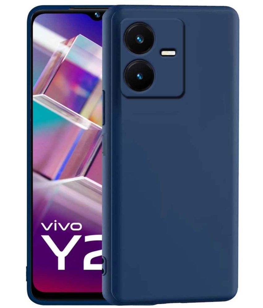     			JMA - Blue Rubber Hybrid Covers Compatible For Vivo Y22 ( Pack of 1 )