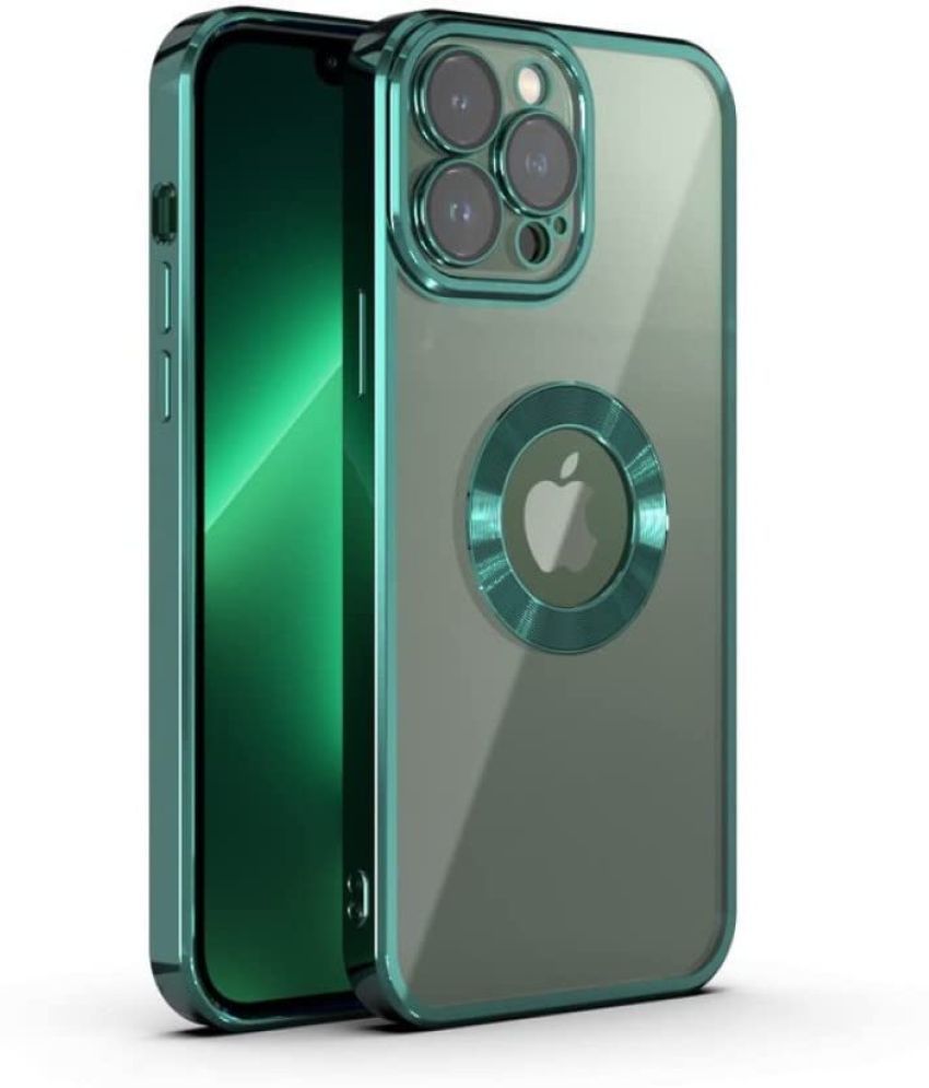     			NBOX - Green Silicon Plain Cases Compatible For Apple iPhone 12 Pro Max ( Pack of 1 )