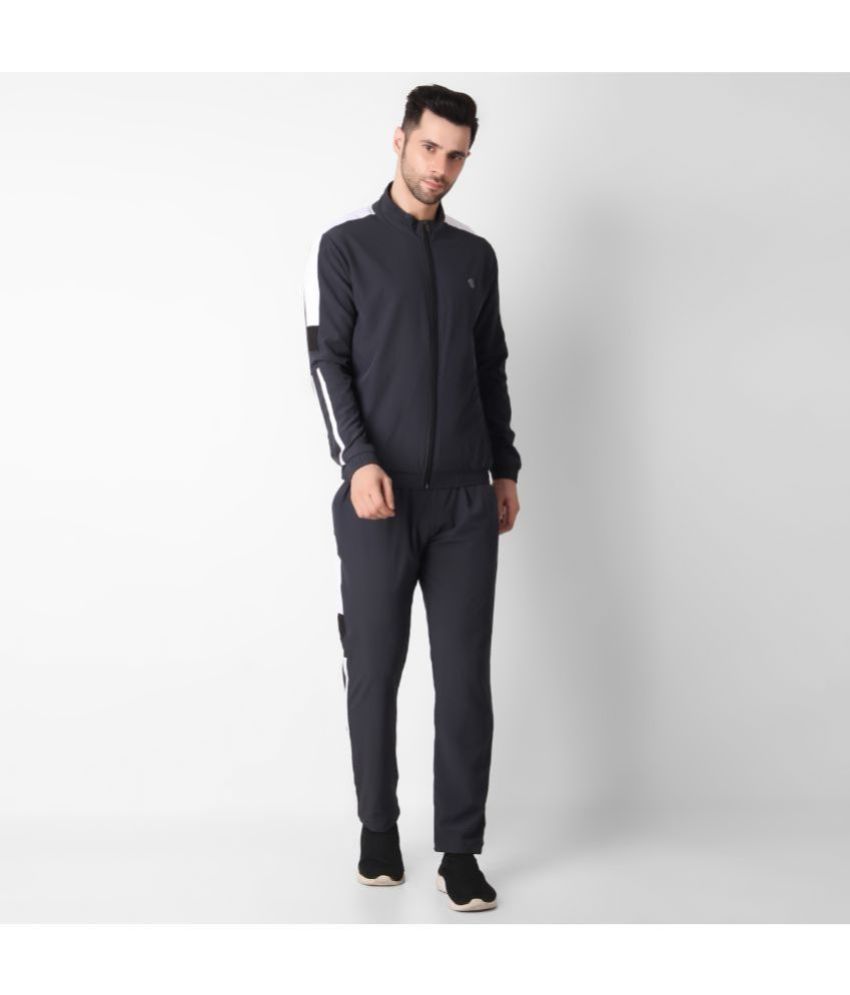     			Forbro - Dark Grey Polyester Relaxed Fit Men's Tracksuit ( Pack of 1 )