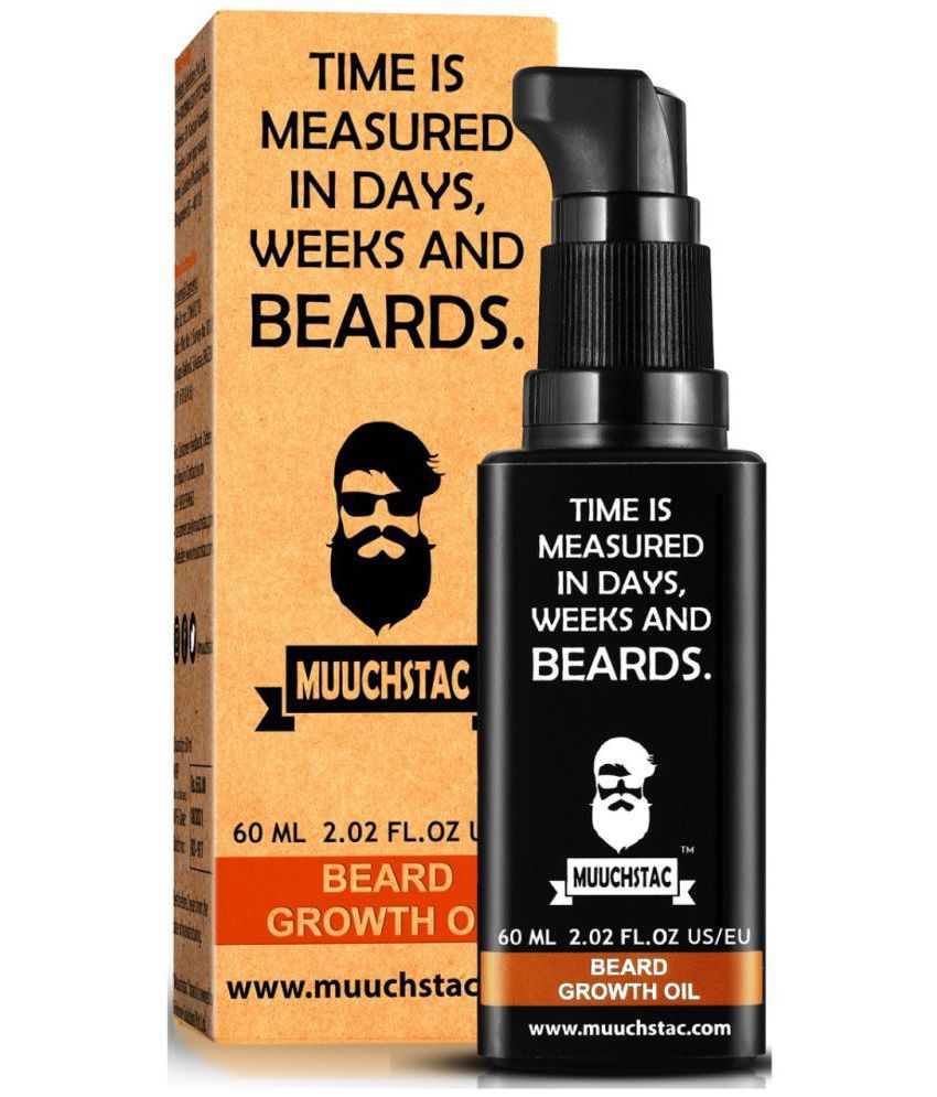     			Muuchstac Herbal Beardgrowth Oil for Men, Thicker & Longer Beard & Filing Patchy Beard (60ml)