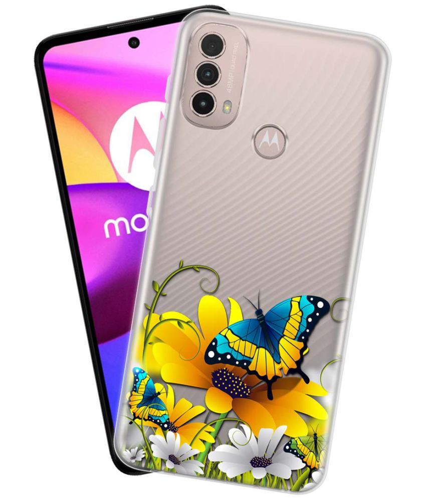     			NBOX - Multicolor Silicon Printed Back Cover Compatible For Motorola Moto E40 ( Pack of 1 )