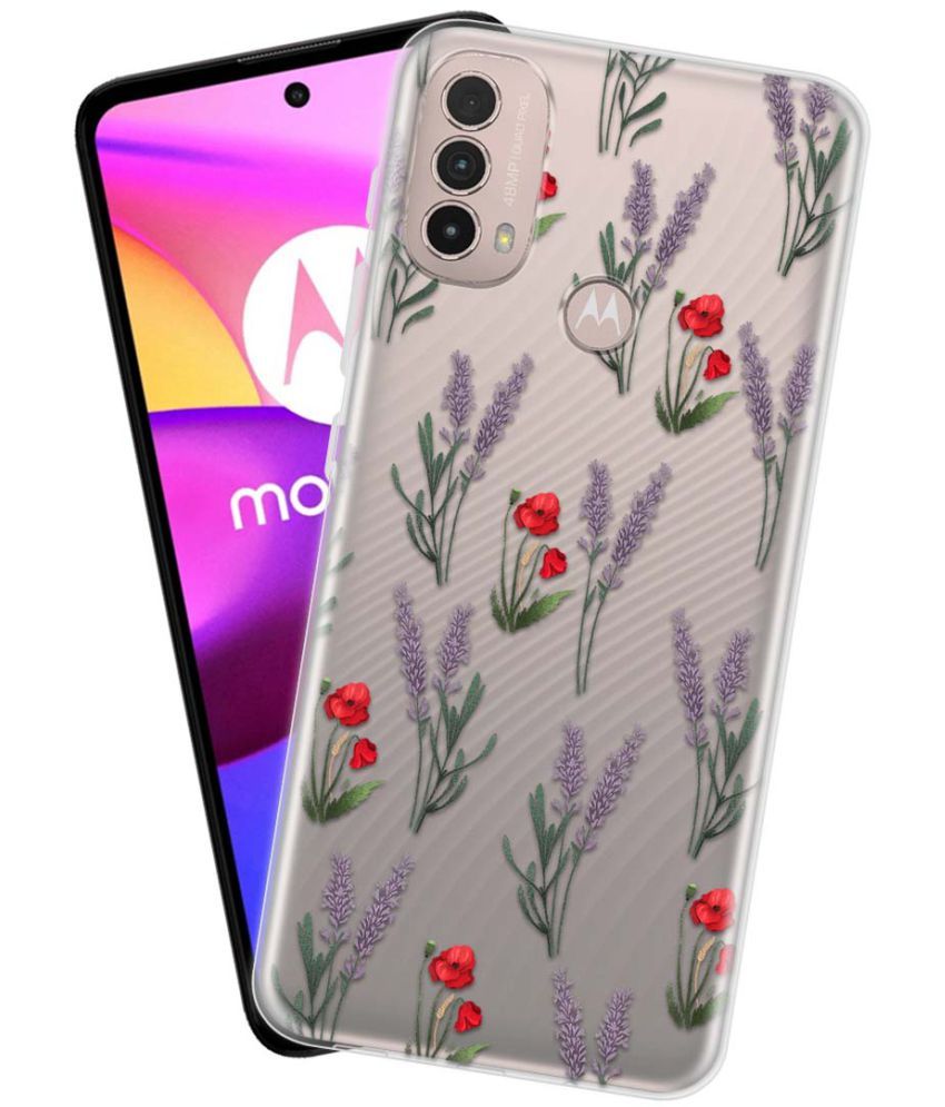     			NBOX - Multicolor Silicon Printed Back Cover Compatible For Motorola Moto E40 ( Pack of 1 )