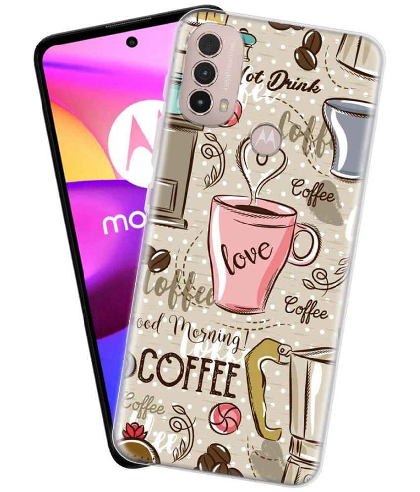     			NBOX - Multicolor Silicon Printed Back Cover Compatible For Motorola Moto E40 ( Pack of 1 )