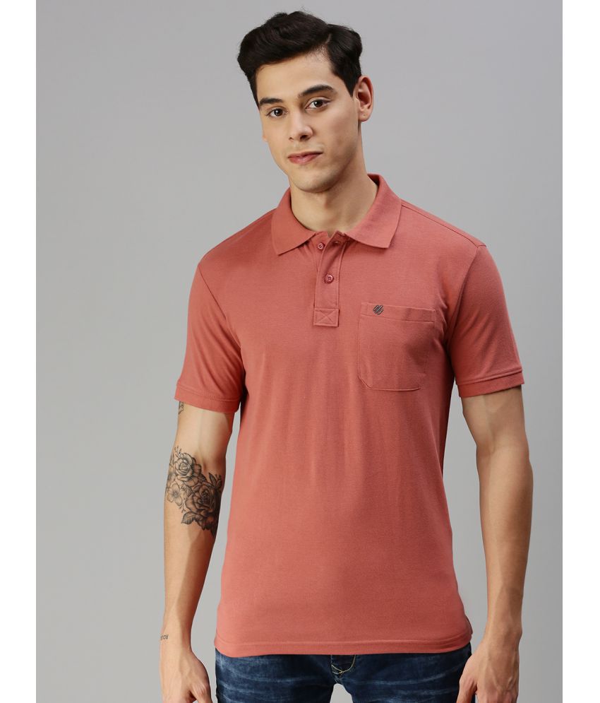    			ONN - Dark Pink Cotton Blend Regular Fit Men's Polo T Shirt ( Pack of 1 )