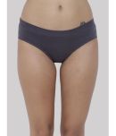 BASIICS By La Intimo Polyester Solid Women's Hipster ( Charcoal ) BCPHP03