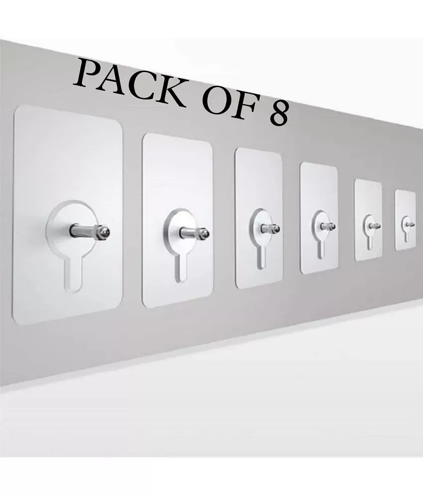 Buy Set of 8 Self-Adhesive Screw Nails Wall Poster Non-Trace Stick Wall  Hook Online at Low Price in India - Snapdeal