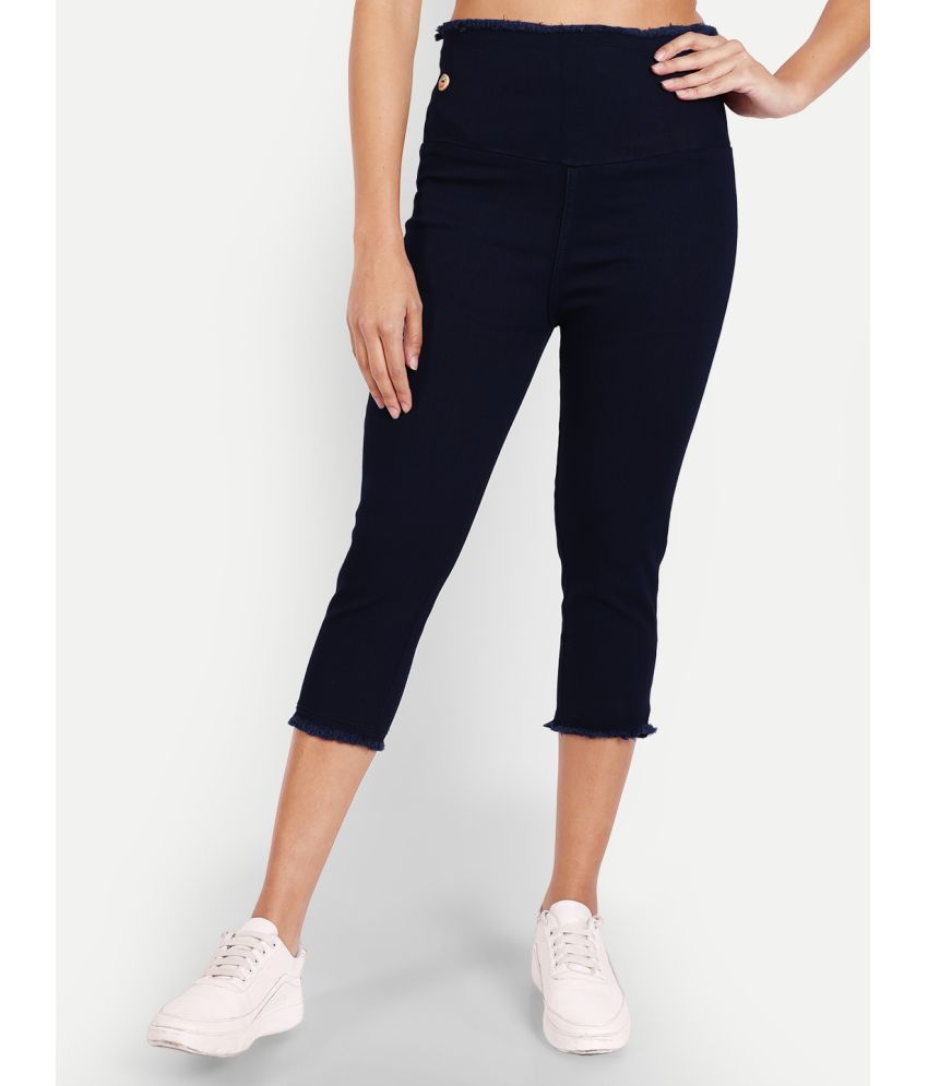     			AngelFab Denim Capris - Navy