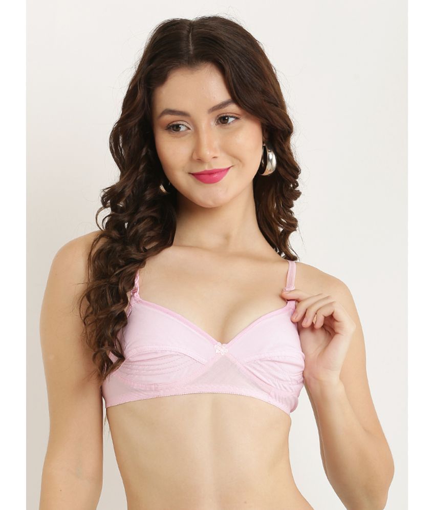     			Hobby Lobby - Pink Cotton Non Padded Women's T-Shirt Bra ( Pack of 1 )