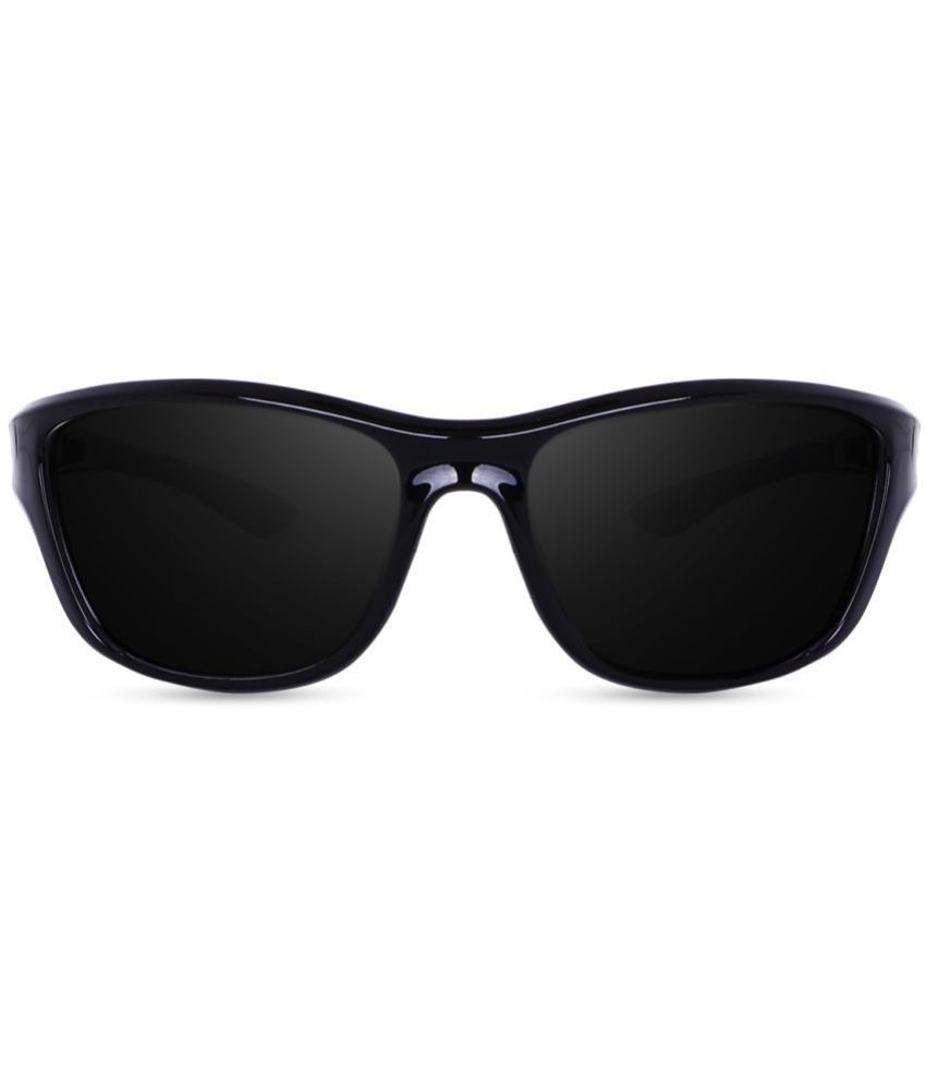     			Kanny Devis - Black Wrap Around Sunglasses ( Pack of 1 )