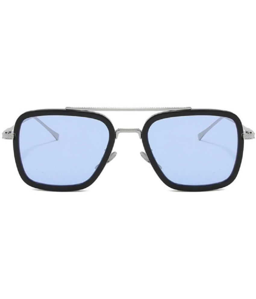     			Kanny Devis - Silver Rectangular Sunglasses ( Pack of 1 )