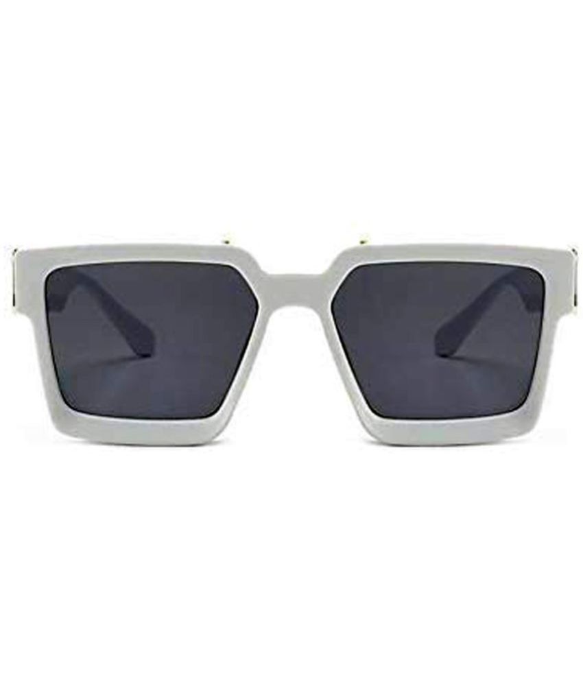     			Kanny Devis - White Rectangular Sunglasses ( Pack of 1 )