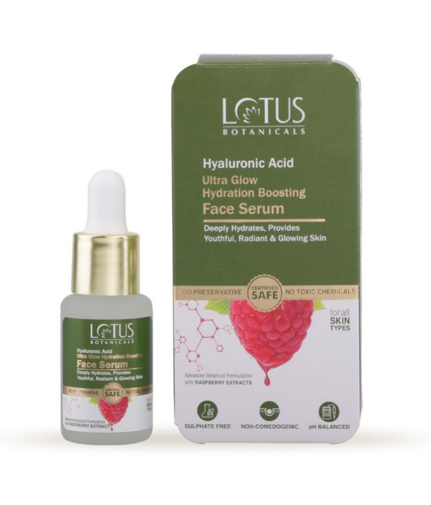 Lotus Botanicals Hyaluronic Acid Ultra Glow Hydration Boosting Face Serum 14ml