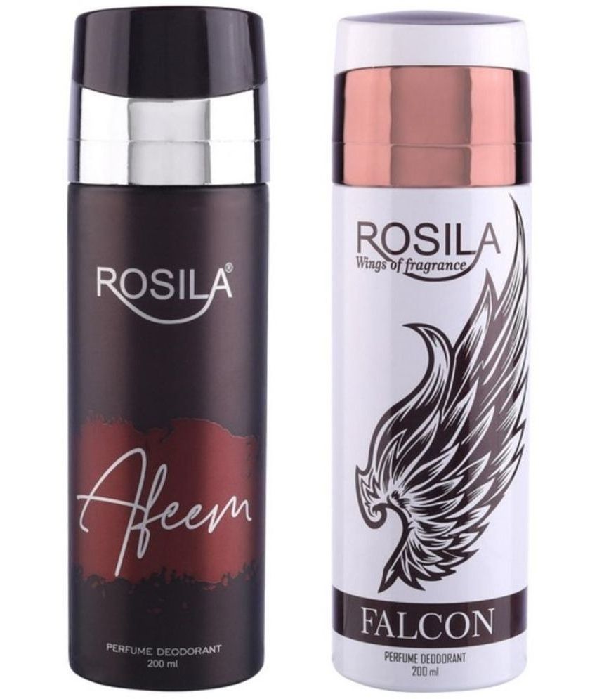     			ROSILA - AFEEM &FALCON DEODORANT 200MLEACH Deodorant Spray for Men,Women 400 ml ( Pack of 2 )