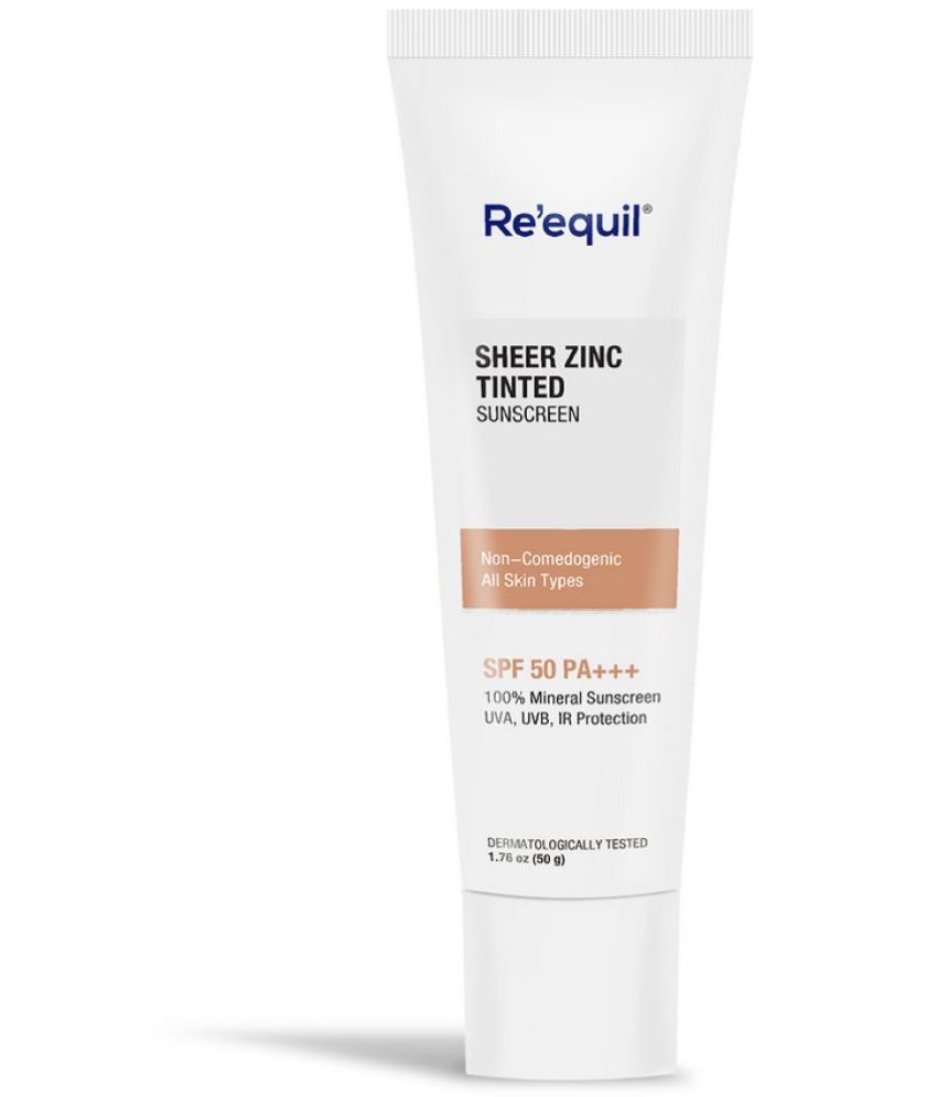     			Re'equil Sheer Zinc Tinted Mineral Sunscreen SPF 50 PA+++ 50gm