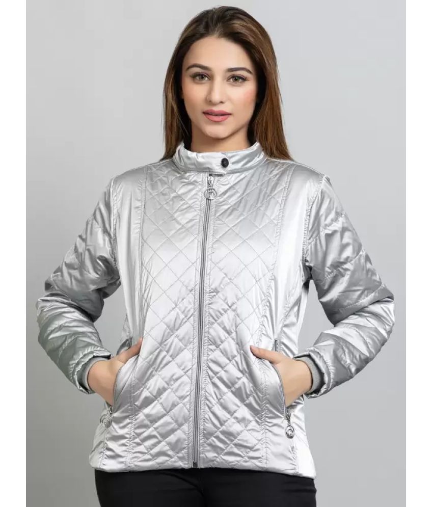 SONNESTA - Nylon Silver Quilted/Padded Jackets