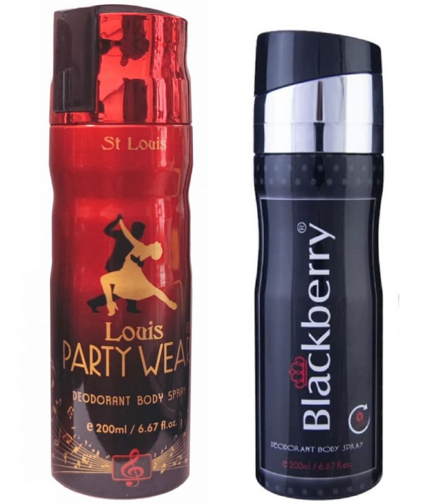     			St Louis - PARTYWEAR ,BLACKBERRY Deodorant Spray for Women,Men 400 ml ( Pack of 2 )