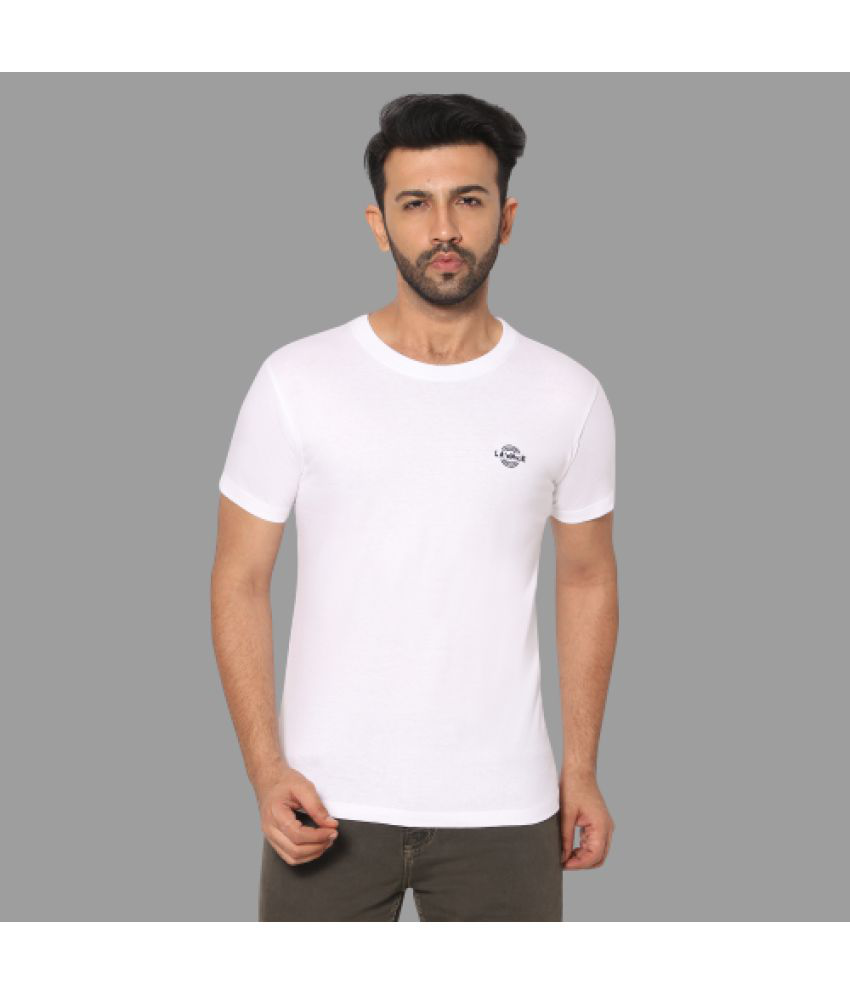     			LA'eNviE - White Cotton Slim Fit Men's Sports T-Shirt ( Pack of 1 )