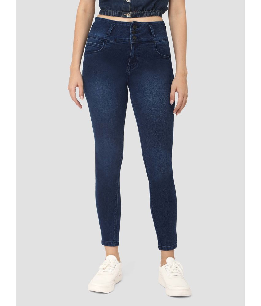Reelize - Navy Blue Denim Skinny Fit Women's Jeans ( Pack of 1 )