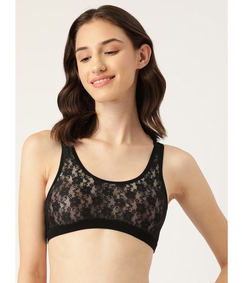     			Leading Lady - Black Nylon Non Padded Women's T-Shirt Bra ( Pack of 1 )