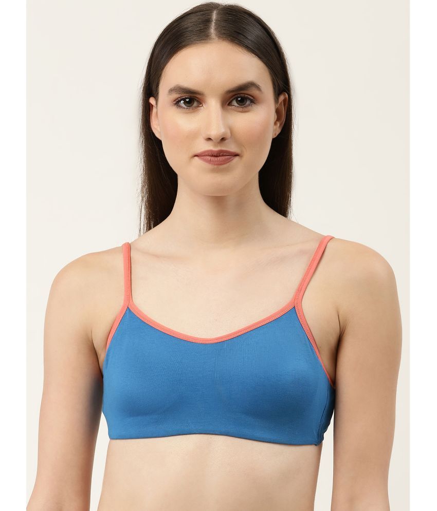     			Leading Lady Cotton Blend Non Padded Women's T-Shirt Bra ( Blue )