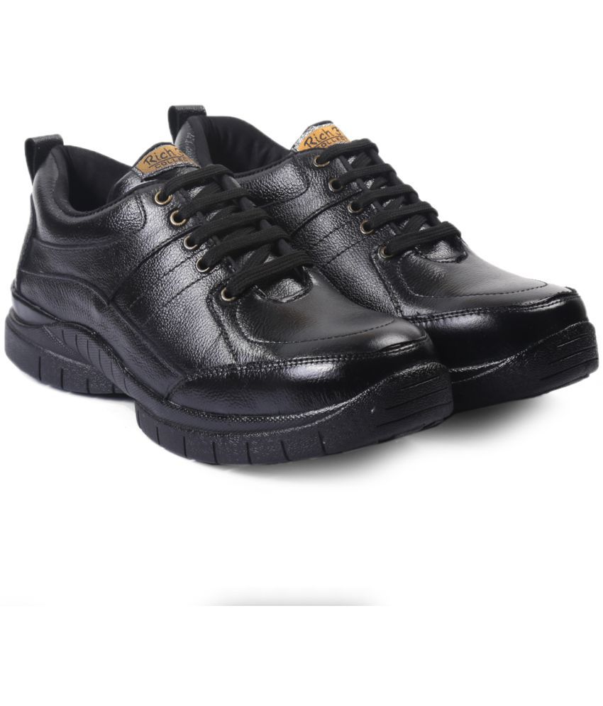 Rich Field Sporty Black Safety Shoes