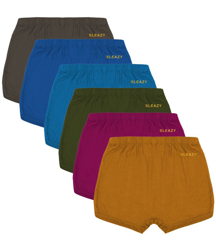     			Sleazy - Multicolor Cotton Boys Trunks ( Pack of 6 )