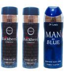 St Louis - 2 BLACKBERRY INTENSE, 1 MAN IN BLUE Deodorant Spray for Men,Women 600 ml ( Pack of 3 )