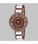 twixy - Brown Metal Analog Womens Watch