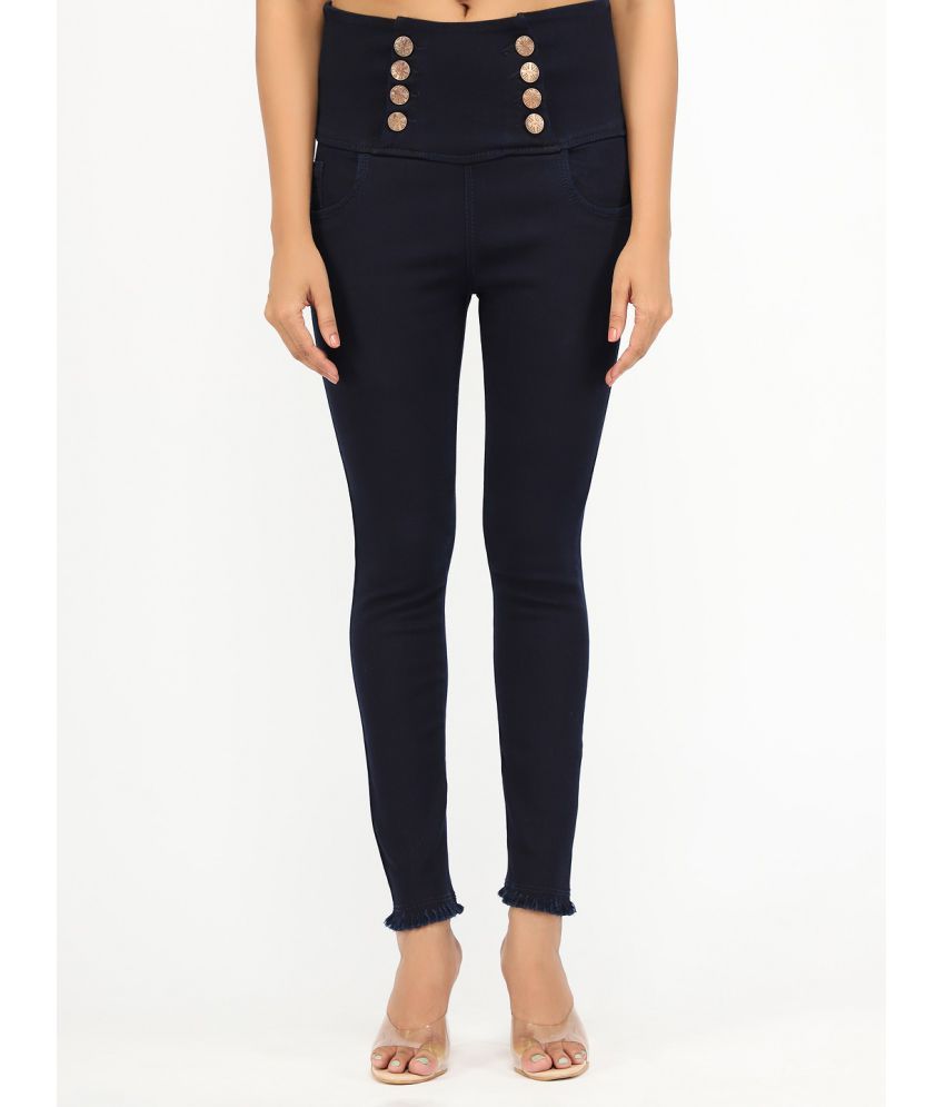     			AngelFab - Black Denim Skinny Fit Women's Jeans ( Pack of 1 )