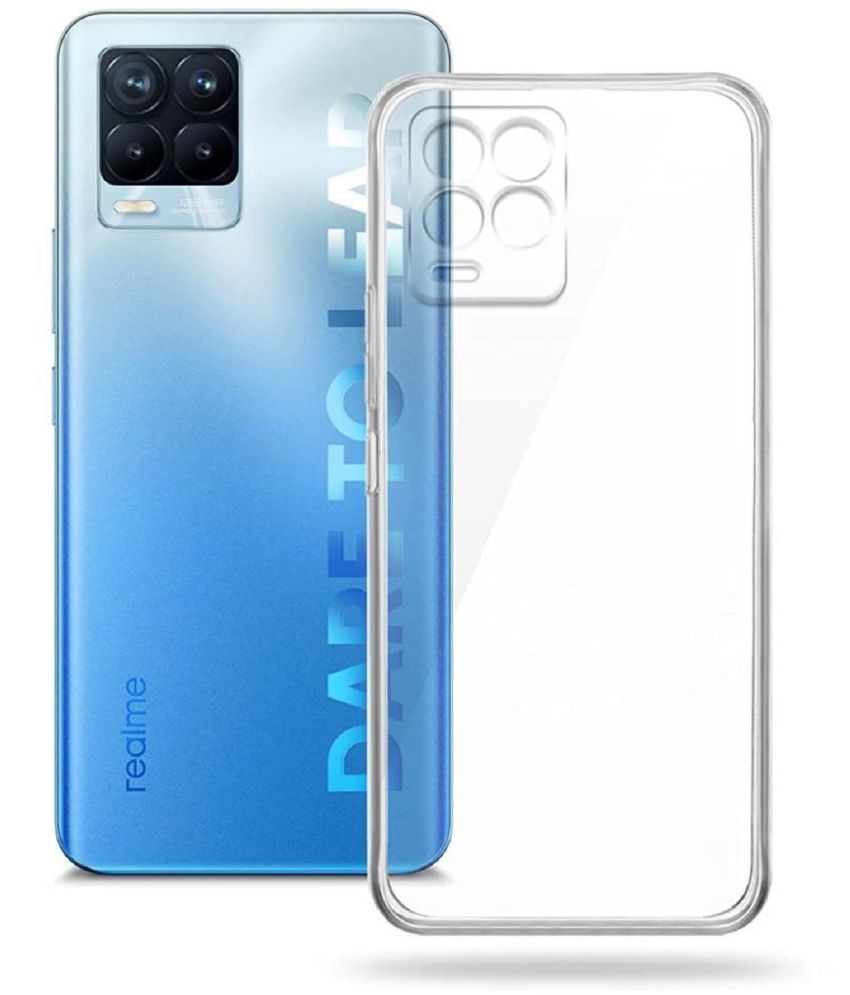     			Case Vault Covers - Transparent Silicon Silicon Soft cases Compatible For Realme 8 4g ( Pack of 1 )