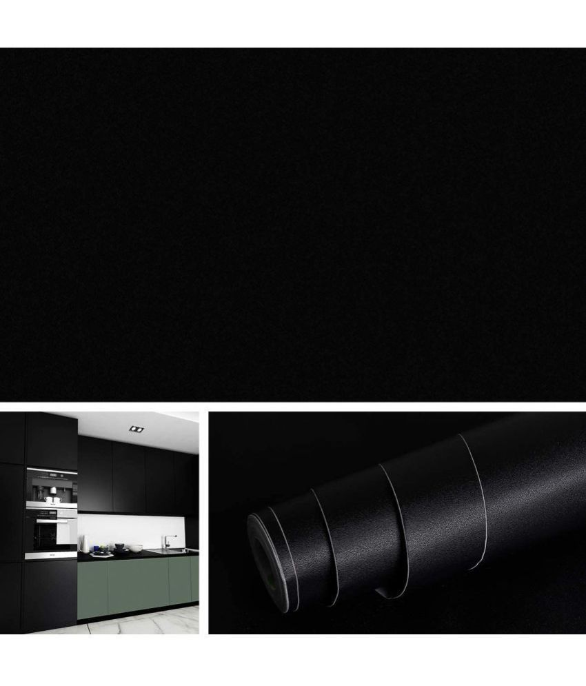     			KAAF - Premium Black Wallpaper ( 40 x 500 ) cm ( Pack of 1 )