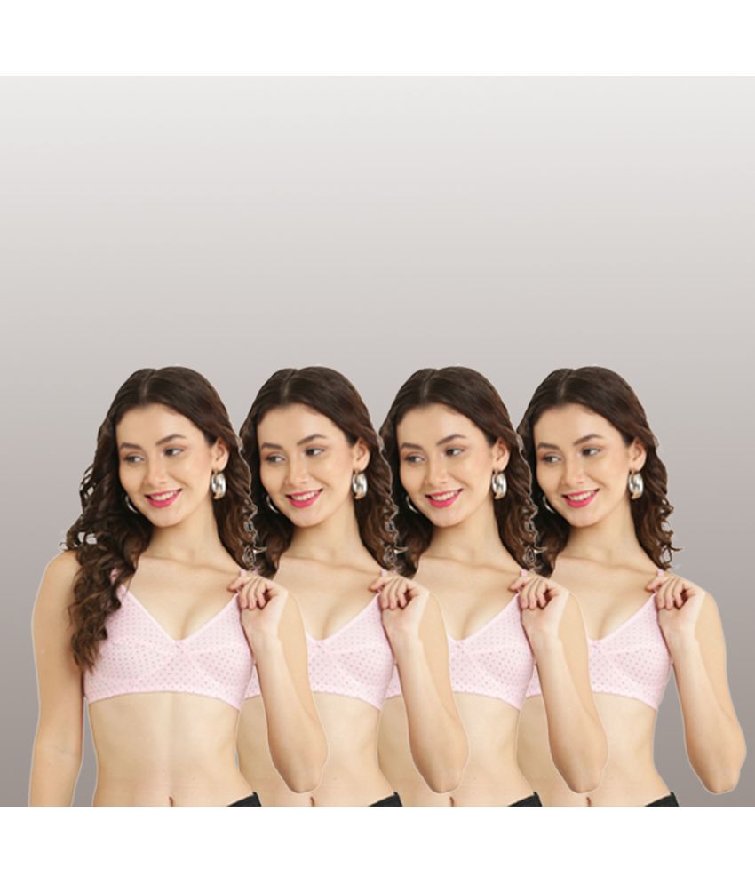     			Hobby Lobby - Pink Cotton Blend Non Padded Women's Teenage Bra ( Pack of 4 )