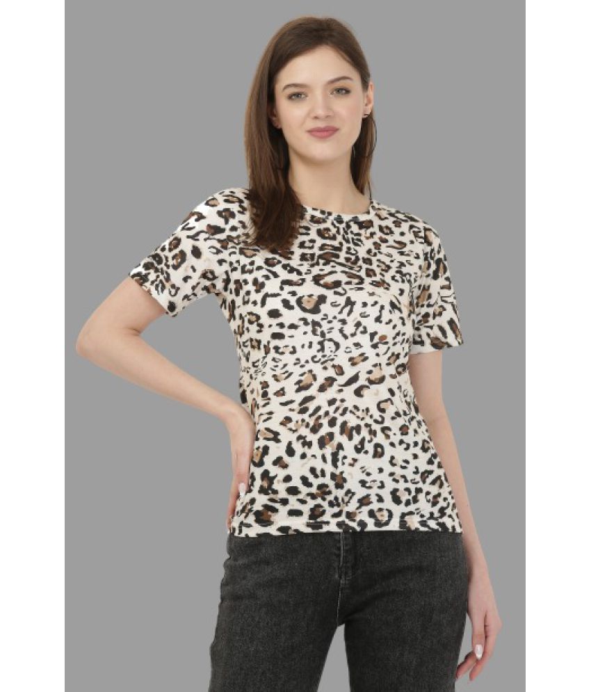 Leotude - Multi Color Cotton Blend Regular Fit Women's T-Shirt ( Pack of 1 )