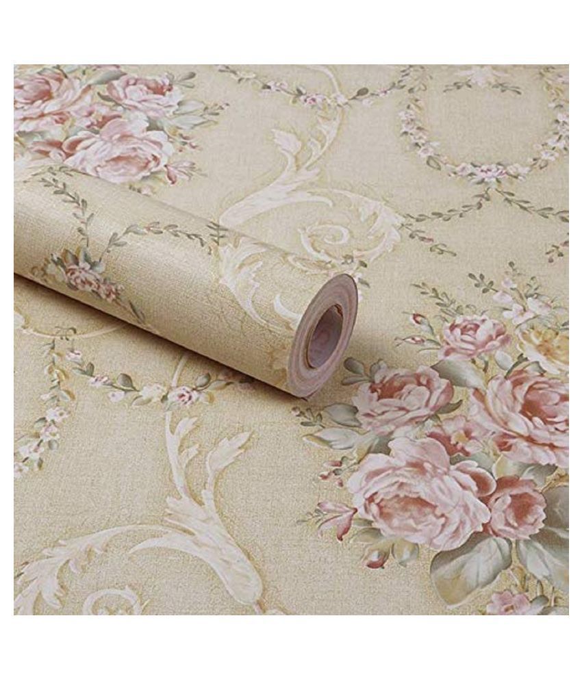 Buy HOMETALES - Golden Floral Wallpaper ( Pack of 1 ) Online at Best Price  in India - Snapdeal