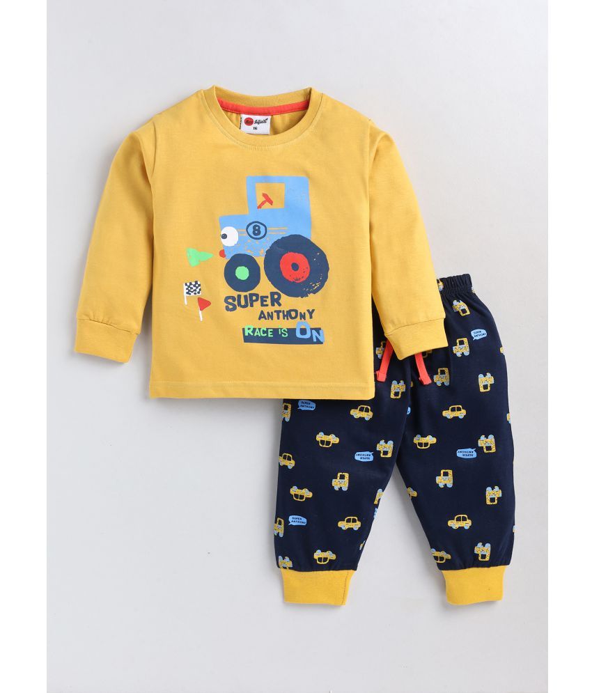     			Mars Infiniti Pack of 1 Boys Cotton Blend T-Shirt & Trackpants ( Mustard )