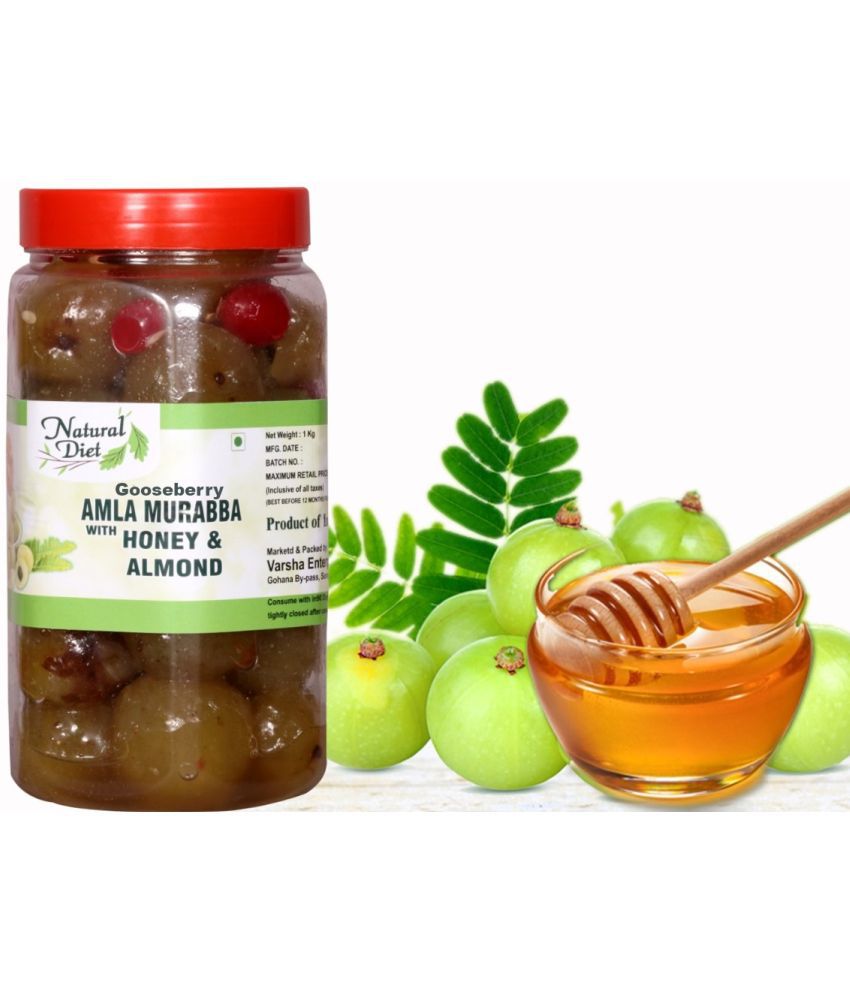     			Natural Diet Gooseberry Amla Murabba with Organic Honey | 100% Fresh Amla with Homemade Taste Pickle 1 kg